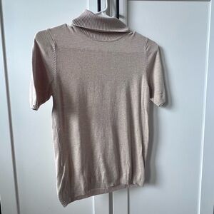 MANGO SHORT SLEEVE TURTLENECK